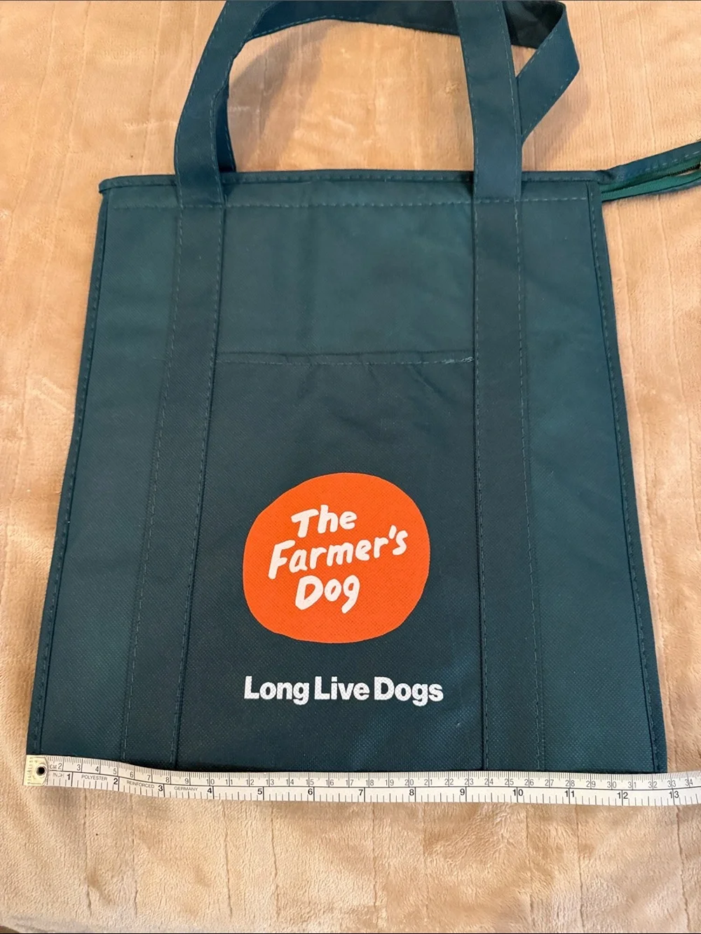 BRAND NEW. Insulated Green Dog Treat Tote - Long Live Dogs. The Farmer’s Dog.